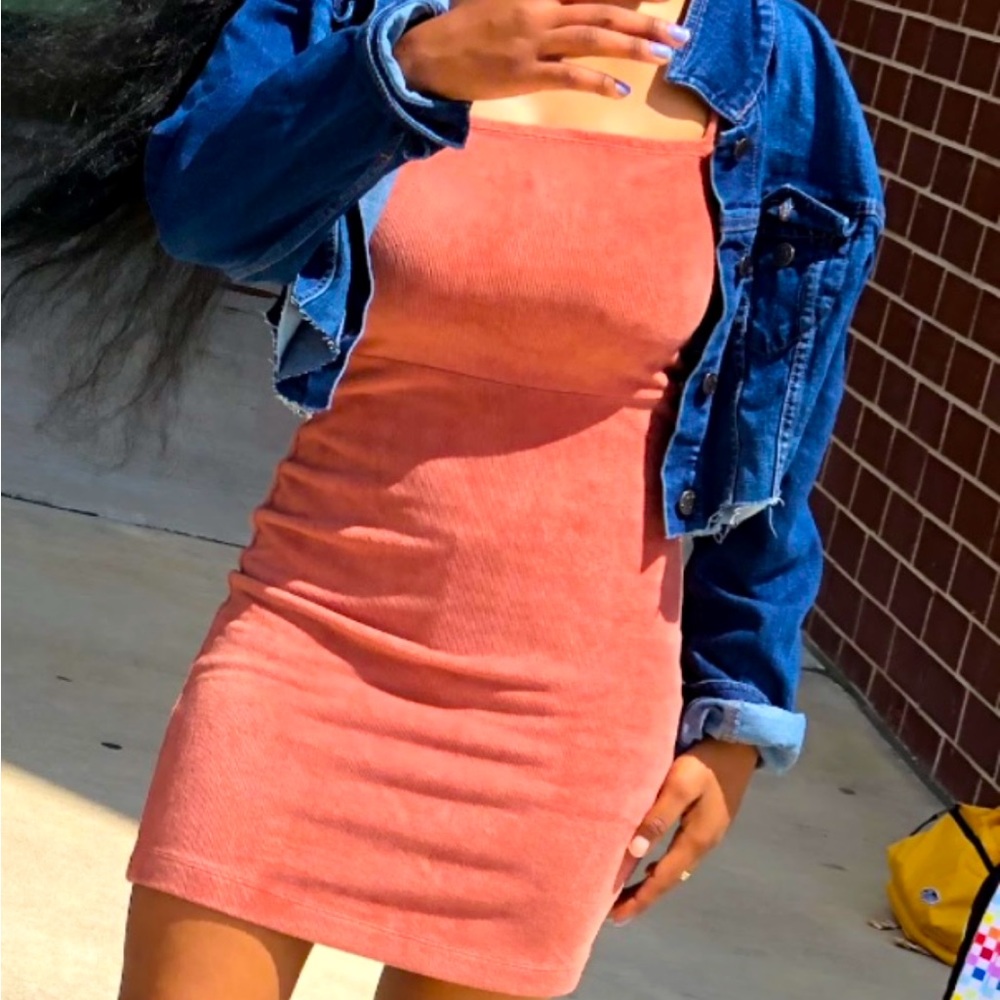 Velvet mini dress